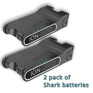 Lot Of 2 Shark XBAT200 ION Power Pack Lithium-Ion Battery Rechargeable OEM